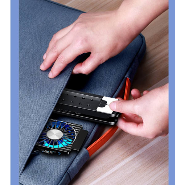 Cooler Laptop Cooler Neljä Tuuletinta Ultra-High Wind Quiet Seven-Speed Adjustment (Neljä Valkoista Tuuletinta)