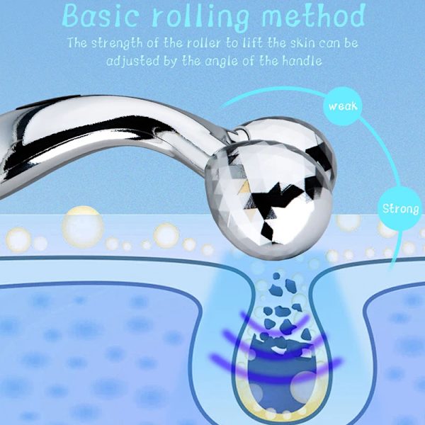 3D Roller Massager Ansiktsmassasjer Y-form 360 ​​Roter Tynn Ansikt Kroppsforming Avslapping Løft Rynker Ansiktsmassasjer