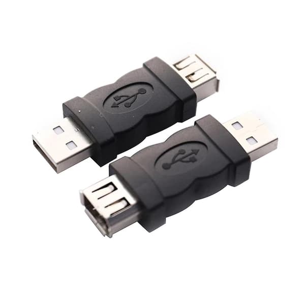 Firewire Ieee 1394 6-ben hun til Usb2.0 konverter computerkabelstik (qb) Black