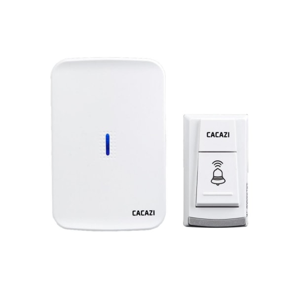 Trådlös dörrklocka dörrklocka 20 melodi startmottagare 1W batteridrift 1 mottagare + 1 start