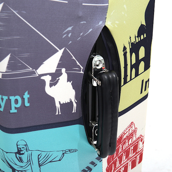 Print kuffert beskyttende taske Case Støvbeskyttende Zebra Zebra L