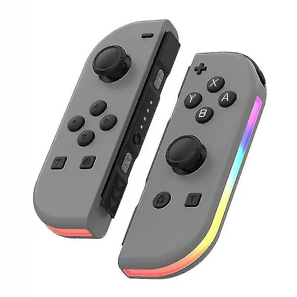 Trådløs kontroller kompatibel med Nintendo Switch, Oled, Lite Gamepad Joystick (l/r) erstatning med Rgb Høyre Grey