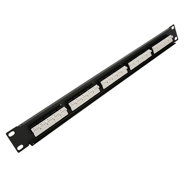 RJ11 Gjennomgående Hull 25 Porter Anti-Interferens Gullbelagt Pin CAT3 Patch Panel for 19 Tommers Stativskap 0.7