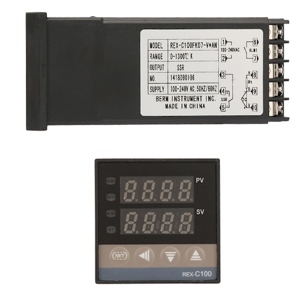 0-1300℃ Alarm Digital LED PID Temperaturregulator Kits AC 110V-240V