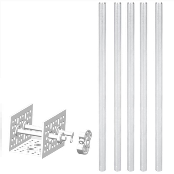HURRISE Rostfritt stålaxel 5st Φ6mm rostfritt stål D-axel för robot Gobilda/TETRIX/FTC/FRC/FIRST/