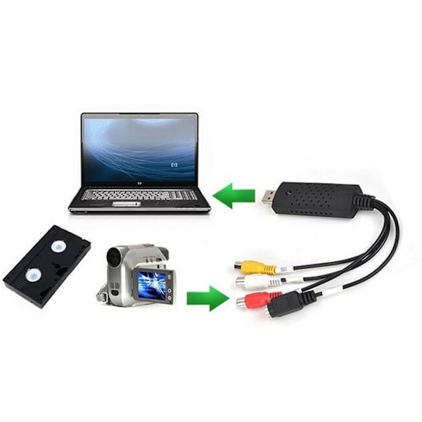 VHS til USB Konverter PC Adapter TV Lyd Video DVD USB 2.0 Winxp