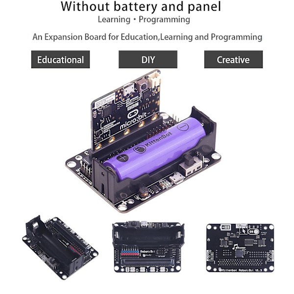 För Microbit Expansionskort För Microbit Adapterkort Smart Bil Programmeringsrobot DIY Expansionskort P
