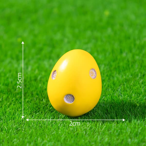 2026 påskehare som holder egg hagedekorasjon søt hagepynt**14 gule egg 14 Yellow Egg