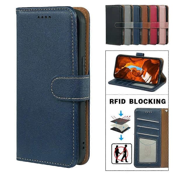 Xiaomi Redmi 15 5G Mobilskal med RFID-blockering & Magnetlås Blue