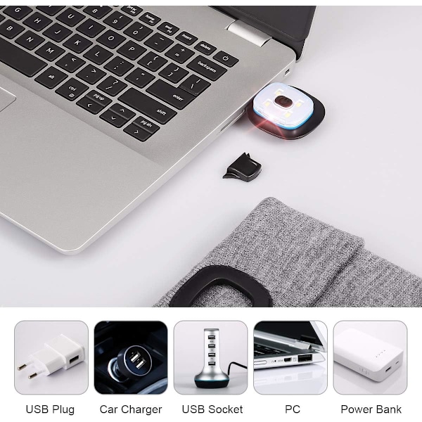 Hue med LED-lys USB big red