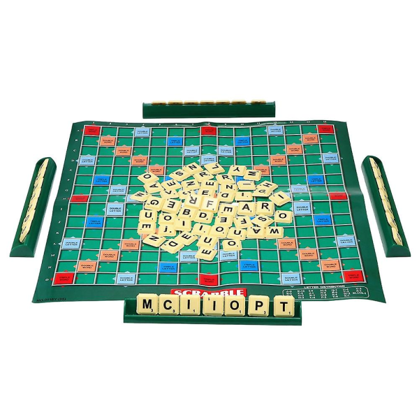 Bärbart Scrabble Brädspel Familj Barn Vuxna Pedagogiskt