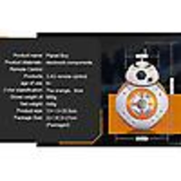 7 Rc Bb-8 Bb8 Fjernbetjening Robot Bb 8 Intelligent Figur Legetøj Ny