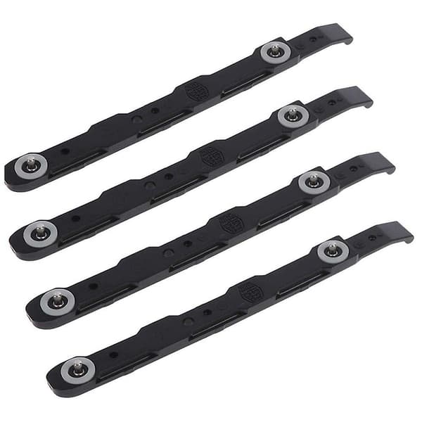 4-pak chassis harddisk monteringsskinner chassis harddisk skinner til 3,5-tommer harddiskbeslag, sort Black