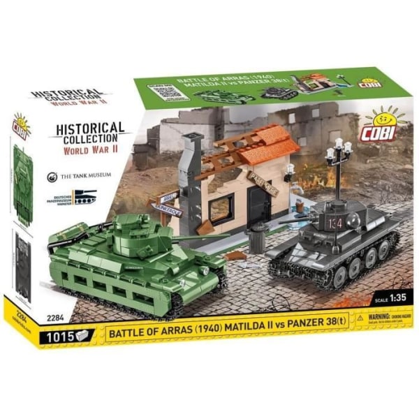 COBI 2284 - BATTLE OF ARRAS (1940) MATILDA II VS PANZER 38(t)