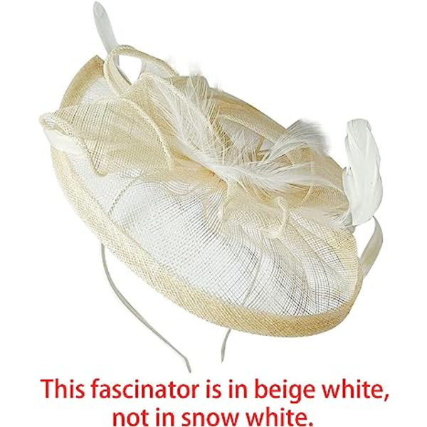 Elegant kvinners Fascinator Hat Brudfjäder Hårklemmer Tilbehør