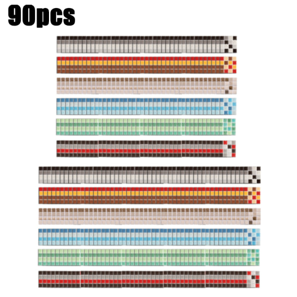 90 Pack DIY Mosaik Väggdekal Vattentät Heminredning C C 90PCS