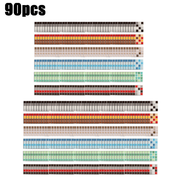 90-pakkaus DIY-mosaiikkiseinätarra vedenpitävä kodin sisustus C C 90PCS