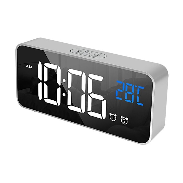 Digital väckarklocka, BR-Vie väckarklocka med LED-larm och snooze-funktion