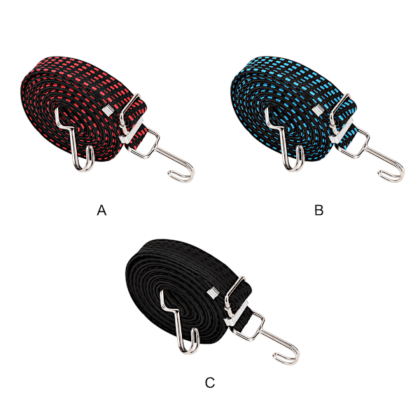 1/2/3/5 høye elastisitet gummi bagasjerom for sikker blå blue Set