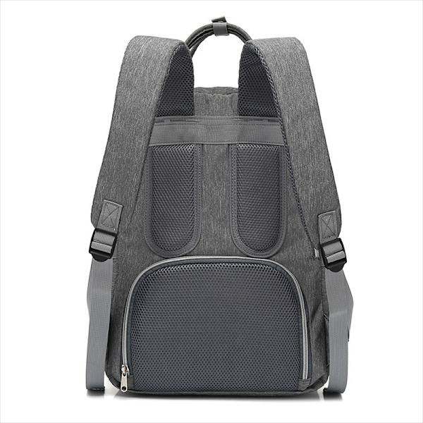 Maternity Bag Skötväska USB Laddning Axelväska Ryggsäck Multifunktionell Stor Kapacitet Bärbar Axelväska Ryggsäck grey