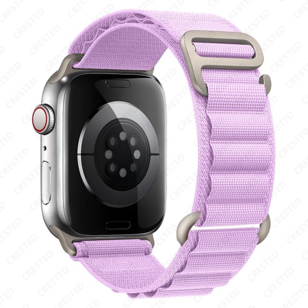 Alpin-lenkki Apple Watch -rannekkeelle 49mm 44mm 40mm 45mm 41mm 42mm 38mm 49 44 45 mm rannekoru iWatch sarja 7 6 3 se 8 Ultra 49 ranneke Lavente Lavender 42 44 45-ultra 49mm