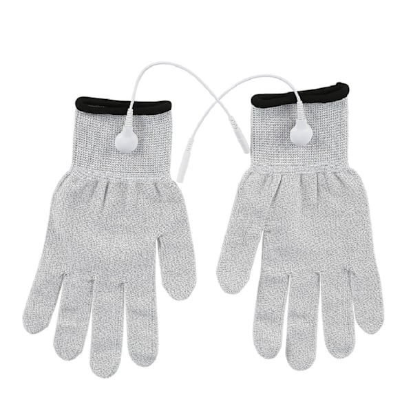 1 Par Tens Maskine Konduktive Elektroder Massagehandsker Elektroterapi Ledninger (L)[qb] 0.4