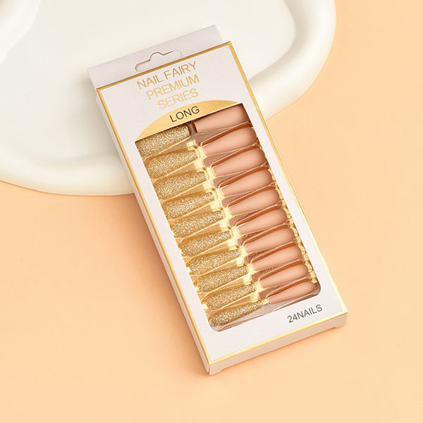 Balett nagel glitter matt nagelkonst, 24PCS, tillverkad av ABS