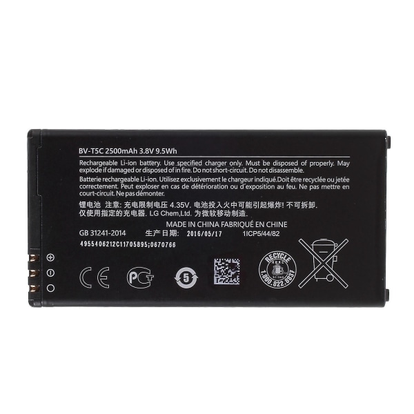 For Microsoft Lumia 640 Dual SIM 3.85V 2500mAh Rechargeable Li-ion Polymer Battery Replacement Part