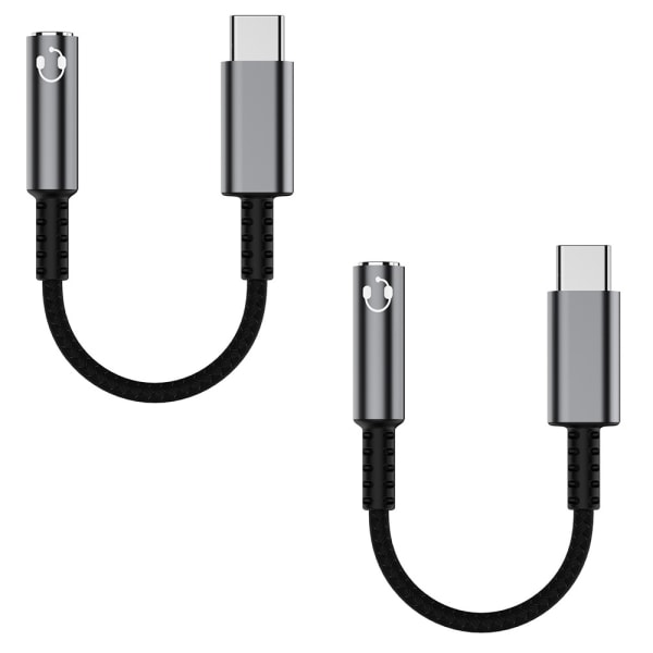 USB C - 3,5 mm:n naaraspuhelinliitinsovitin (2 kpl), USB-tyyppi