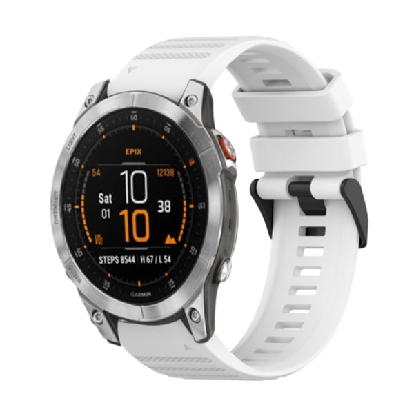 Garmin Epix Gen 2 22mm vaakasuuntainen tekstuuriranneke irrotustyökalulla White