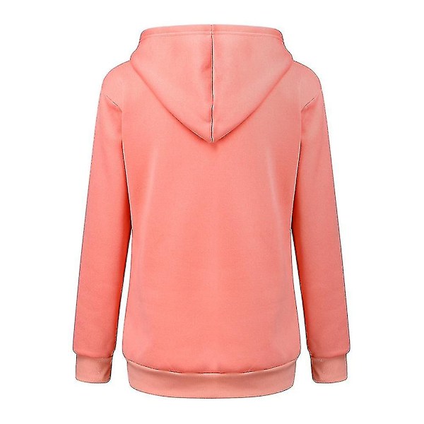 Sweatshirt Katteelskere Hoodie Kænguru Hund Pet Paw Pullovers Snuggle Pouch Sweatshirt Lomme Dyr Øre Hættetrøje Pink Pink L