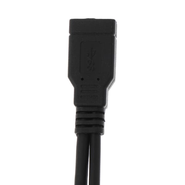 USB 2.0 A-han til USB-hun 2 Dual Dual Power USB-hun Splitter Forlængerkabel HUB Printer Oplader
