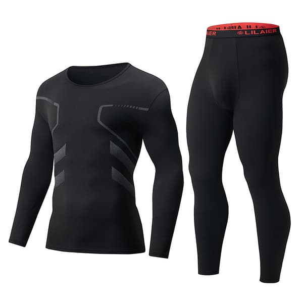 Termiska Yogabyxor Set | Varma Träningsleggings 2-pack*V2 Värme - Grå*M V2 Warmth - Gray M