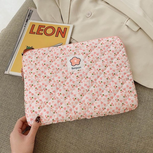 Laptop Sleeve Veske Bag Liner Bag 13INCH ROSA BLOMST ROSA BLOMST 13inch Pink Flower