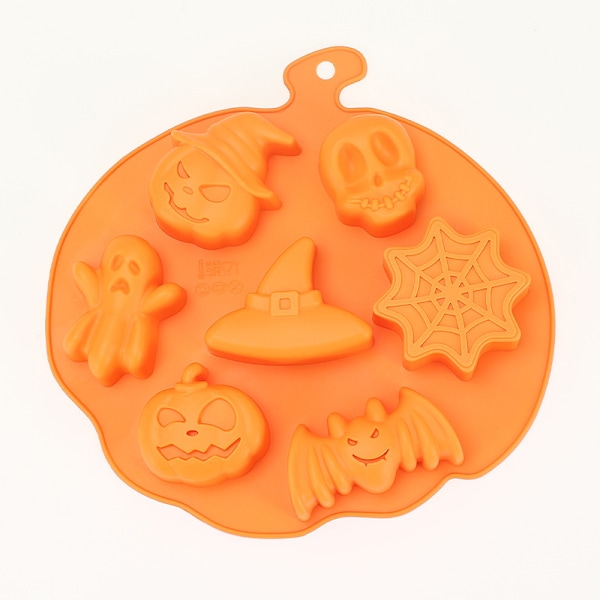 Halloween Silicone Candy Molds, Halloween Pumpkin Ghost Bat Molds, DIY Candy Jelly Cupcakes Cake Molds for DIY Baking