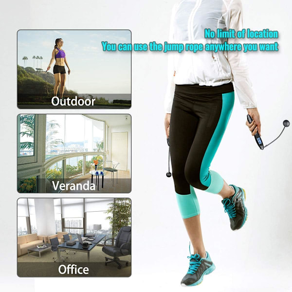 Hopprep fitness Digital trådlös hopprep