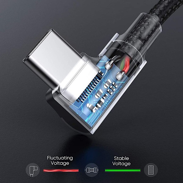 Hurtiglading kabel USB C til USB Type C 2M - på lager 2 m