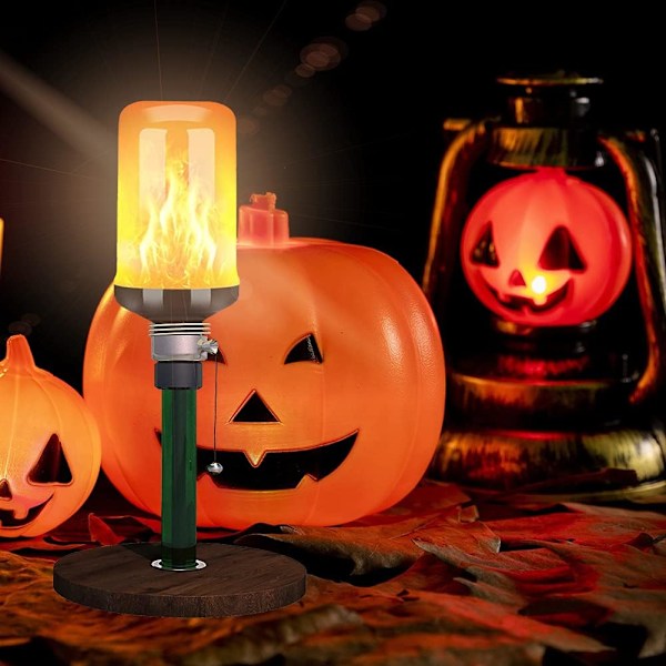 Flammelampe | Flammelampe med effekt | LED flimmerlampe, 4 lystilstande indendørs