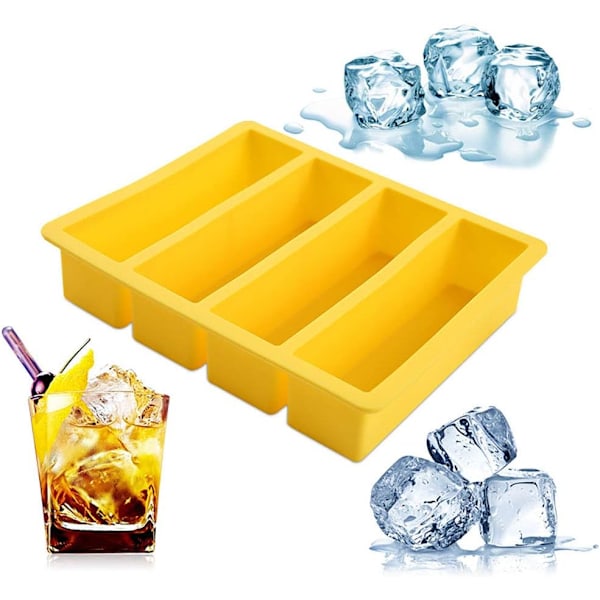 Silicone ice cube trays, rectangular ice cube tray ice cube tray for baby food, cocktail, dishwasher safe