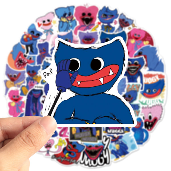 50 stk Poppy Playtime Graffiti Stickers til Laptop, Skateboard