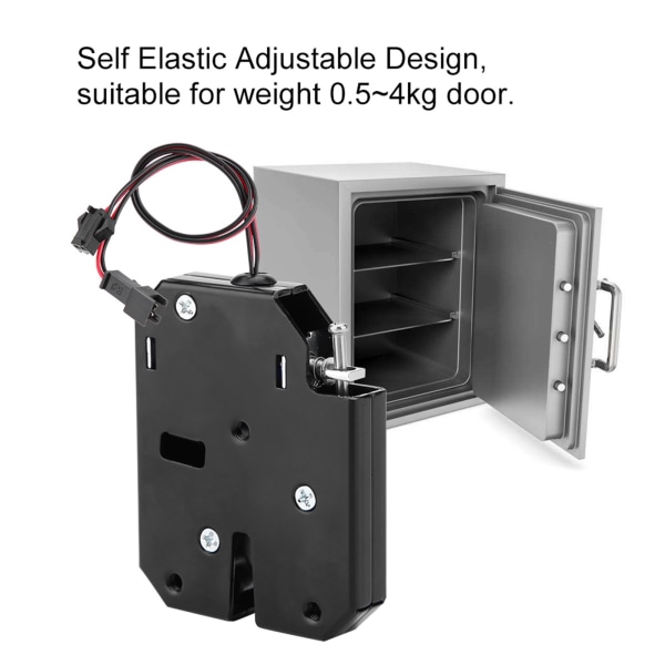 DC 12V elektrisk styring Latch Skuffe switch Lås Elektromagnetisk lås med detekteringsswitch