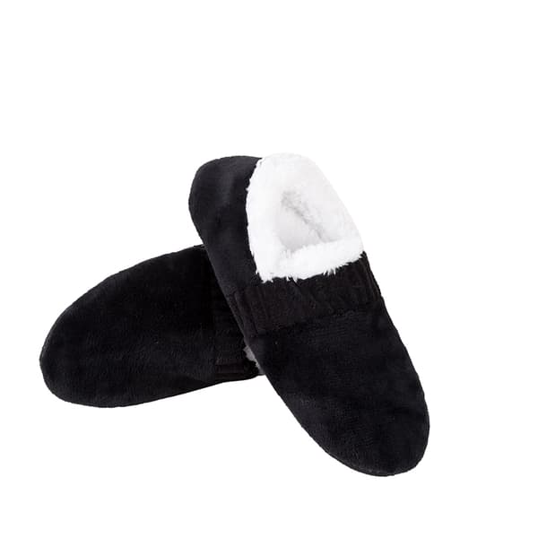 Mjuke Slippers til Mænd, Behagelige Varme Indendørs Sko Sort Black 40-45