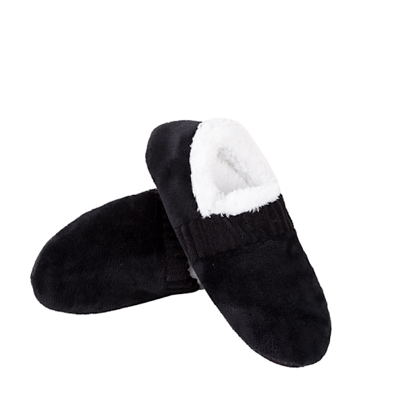 Pehmeät pohjat miehille, mukavat lämpimät lattiakengät Musta Black 40-45
