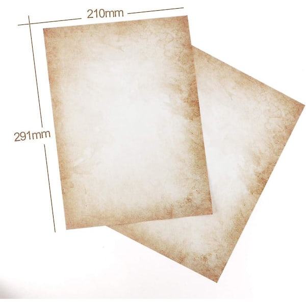 100 ark skrivpapper med mönster gammalt papper Din A4 120 G/m2 Absofint offsettryck[HK]