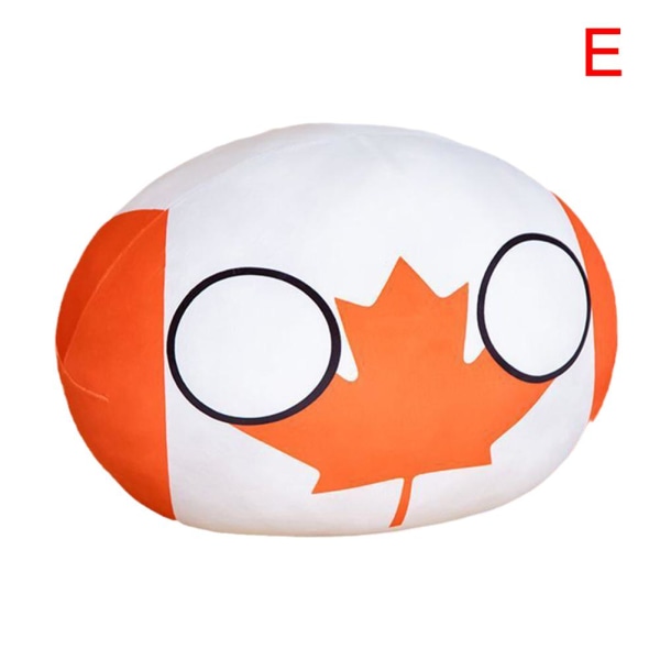 Polenboll Plyschdocka Countryball USA FRANKRIKE STORBRITANNIEN TYSKLAND Hänge E ONE SIZE