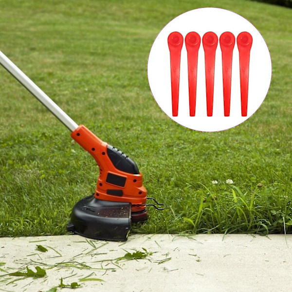 100 plastblader for Gardena gresstrimmer, enkel utskifting og holdbar