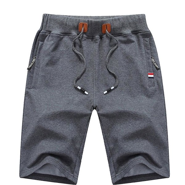 2022 Nye Herreshorts Sommerbukser Bomull Casual Sweat Bermudas Herre Svart Homme Klassisk Merkeklær Strandshorts Mann Z 100-107kg for 6XL 100-107kg for 6XL Grey