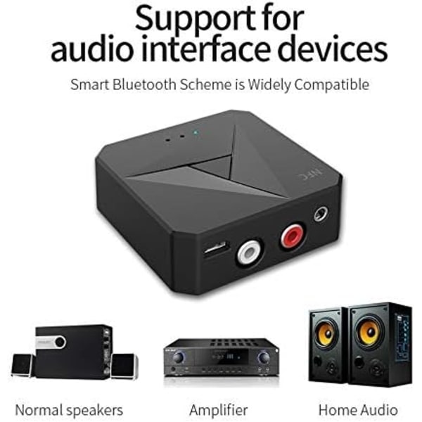 Bluetooth-sovitin äänen suoratoistoon RCA AUX -sovitin 150