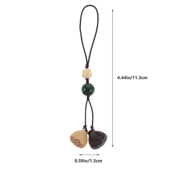 Träväska Hängande Berlock Multi Trä Ryggsäck Hänge med Rustik Hållbarhet för Dekor(h}) Multi 11.3CM