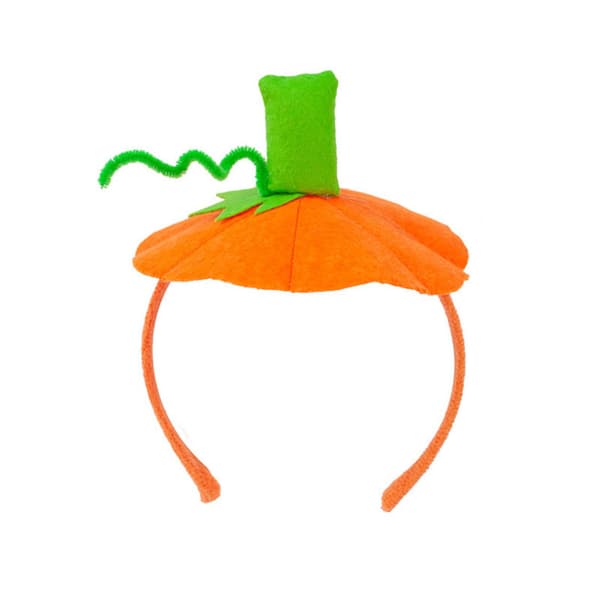 Græskar Hårbånd til Halloweenfest, 3D Plys Hårbøjle Kostume Tilbehør til Børn og Voksne 1
